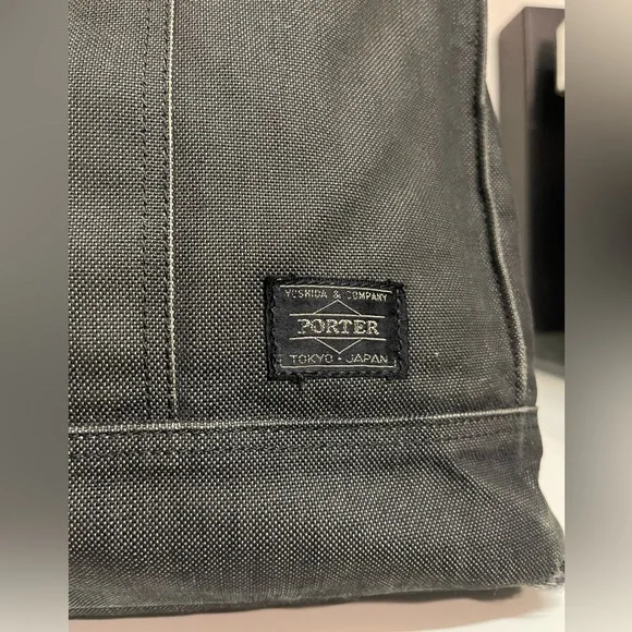 Porter Yoshida & Company Limited Tokyo Japan Canvas Black Shoulder Smoke Bag